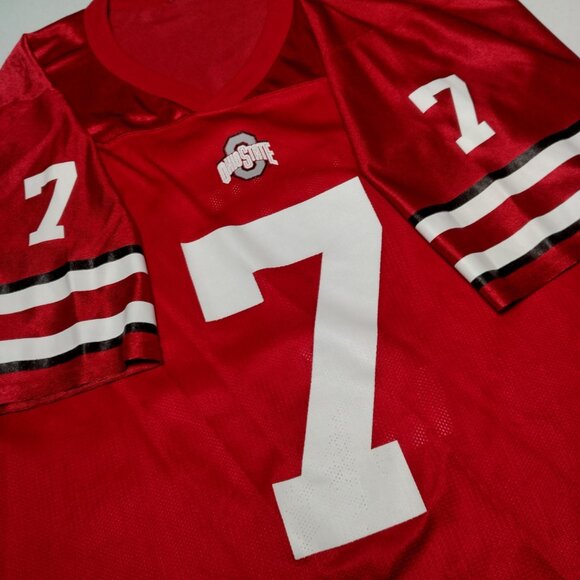 Vintage Ohio State University Buckeyes Football Jersey Men Medium USA NCAA #7 - Picture 2 of 16